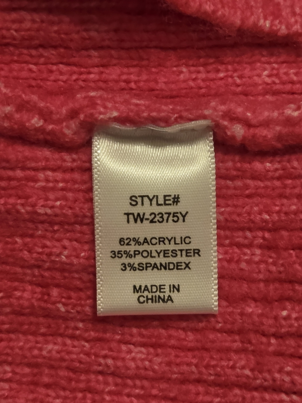 Hot Pink Knit Sweater Dress With Dolman Sleeves By Zenana - Picture 5 of 7